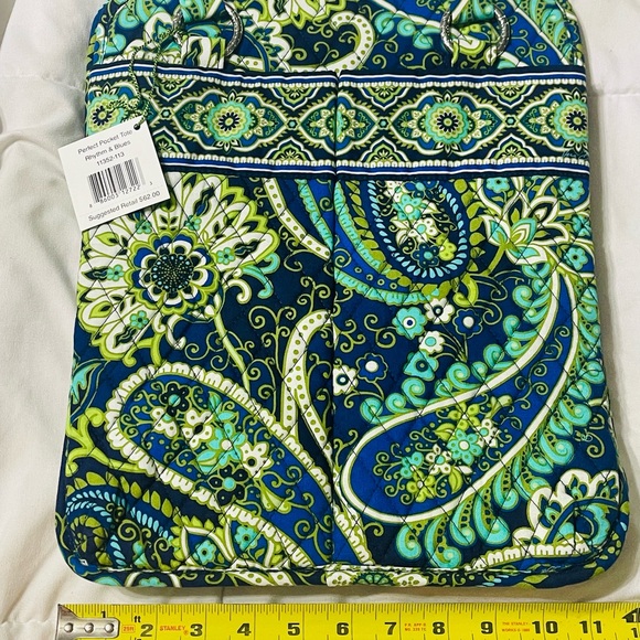 NEW Vera Bradley Perfect Pocket Tote Bag - Rhythm And Blues - Picture 2 of 5